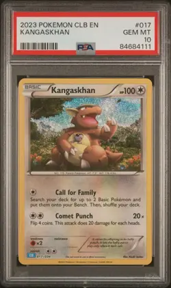 2023 POKEMON CLASSIC CLB #017 KANGASKHAN PSA 10 GEM MINT - Image 1