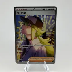 Pokemon TCG N's Plan 170/086 Sir Black Bolt Special Illustration Rare - Image 1