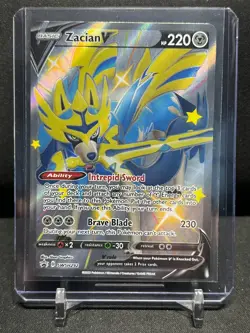 Zacian V SWSH292 Holo Black Star Promo Pokemon 2023 Sword & Shield NM - Image 1