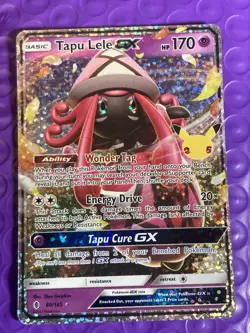 Pokemon Celebrations Tapu Lele GX Ultra Rare Full Art English 60/145 NM-MT- - Image 1