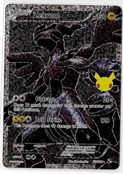 Pokemon TCG Zekrom 114/114 Celebrations: Classic Collection NM - Image 1