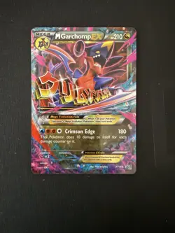 2016 Pokemon Mega M Garchomp EX Holo Black Star Promo Rare XY168 MP - Image 1