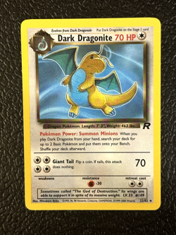 Dark Dragonite 22/82 - Team Rocket - Non Holo Pokemon TCG NM - Image 1