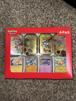 Pokemon TCG Scarlet & Violet 151 Mini Tin 4-Pack Sam’s Club New Factory Sealed - Image 1