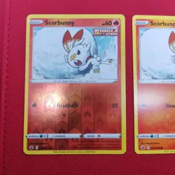 026/198 Scorbunny Reverse Holo Set Chilling Reign Pokemon TCG Cards Bundle SWSH - Image 2