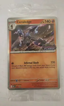 Pokemon Phantasmal Flames STAFF PROMOS SET OF 4 SEALED - Image 1