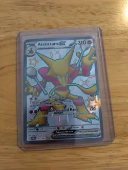 Pokemon Alakazam EX 215/91 Shiny Ultra Rare Card Paldean Fates - Image 1