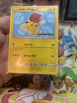 Pokemon Ash's Pikachu SM113 Sun & Moon Promo Lightly played LP - Image 5