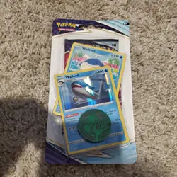Pokemon TCG Sword & Shield Chilling Reign Pack, Wailmer/Wailord Promo, & Coin - Image 1