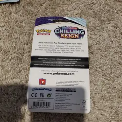 Pokemon TCG Sword & Shield Chilling Reign Pack, Wailmer/Wailord Promo, & Coin - Image 2