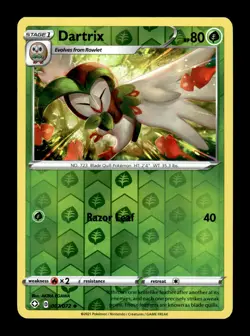 Pokemon TCG: Shining Fates - Dartrix - 007/072 Reverse Holo - Image 1