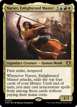 Narset, Enlightened Master Commander Masters PLD Mythic Rare CARD ABUGames - Image 1