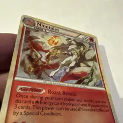Pokemon Ninetales TCG HeartGold SoulSilver Card 7/123 Rare Holo LP - Image 2