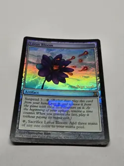 MTG English FOIL Magic Card Near Mint LOTUS BLOOM from Time Spiral pre-PROMO - Image 1