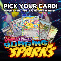 Surging Sparks - Choose Your Card - Reverse Holo, Rare, EX, IR+ - NM - SV5 - Image 1