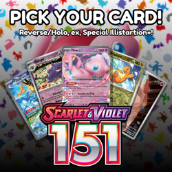 Pokemon 151 - Choose Your Card - Reverse Holo, Rare, EX, IR+ - NM - Image 1