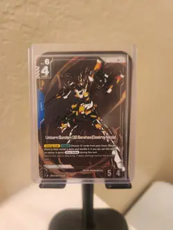 Gundam TCG Card Game Unicorn Gundam 02 Banshee (Destroy Mode) - GD01-003 LR+ AA - Image 1