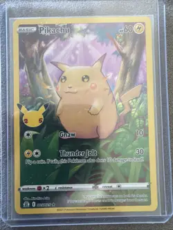 Pokemon TCG Celebrations Pikachu Holo Rare Card 005/025 NM/Mint Condition - Image 1