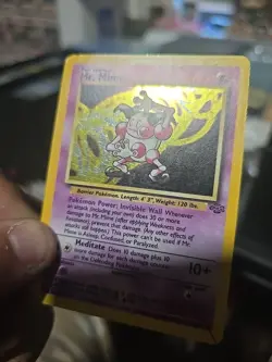 Pokemon Card Mr. Mime 22/64 WOTC Jungle Rare Non Holo HP/DMG - Image 3