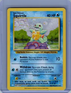 Pokemon Trading Card Game Classic #001/034 Squirtle Near Mint or Better - Image 1