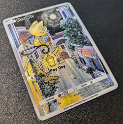 CUSTOM Meowth Pokemon TCG Pocket Genetic Apex Printed Physical Card Holo AR - Image 1