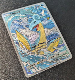 CUSTOM Lapras Pokemon TCG Pocket Genetic Apex Printed Physical Card Holo AR - Image 1