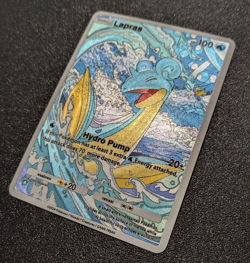 CUSTOM Lapras Pokemon TCG Pocket Genetic Apex Printed Physical Card Holo AR - Image 3