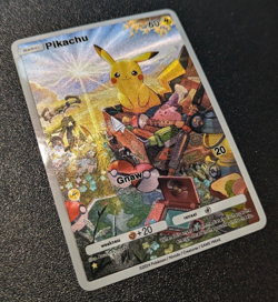 CUSTOM Pikachu 2 Pokemon TCG Pocket Genetic Apex Printed Physical Card Holo AR - Image 1
