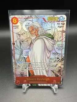ONE PIECE Card Game Silvers Rayleigh (Manga Alt Art) OP08-118 SEC Two Legends - Image 1