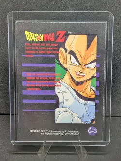 Dragon Ball Z - Krillin G-3 GOLD FOIL - 1999 FUNimation JPP/AMADA TCG Card MP - Image 2