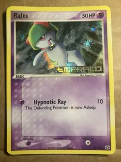 Ralts Pokemon Card Emerald 61/106 Holo LP - Image 1