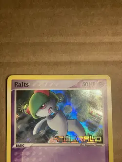Ralts Pokemon Card Emerald 61/106 Holo LP - Image 3