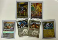Pokemon Lot Of 6 Cards! (2 x Promos, Eevee Stamp, Masterball, 2 IR) Mint! - Image 1