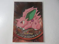 Nidoran Male Holo Black Logo Topps Pokemon Card LP - Image 1