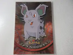 Nidoran Female Holo Blue Logo Topps Pokemon Card LP - Image 1