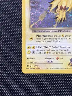 Rocket's Zapdos 15/132 Pokemon Celebrations Classic Collection Holo Card - Image 5