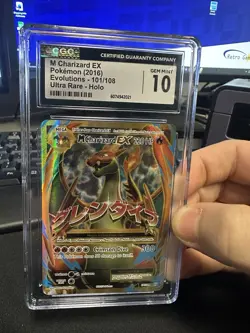 [CGC 10 GEM MINT] M Charizard EX 101/108 Full Art XY Evolutions Pokemon Card - Image 1