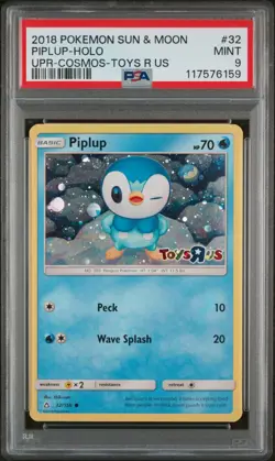 PSA 9 MT - Piplup #32 - Pokemon Card Toys-R-Us Stamped Holo Promo - Image 1