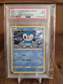 PSA 9 MT - Piplup #32 - Pokemon Card Toys-R-Us Stamped Holo Promo - Image 3