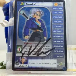 RARE Dragon Ball Z Limited Edition Trunk Cards Lot Of 2 Signed By Eric Vale - Image 2
