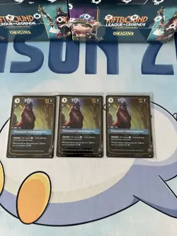 Thousand-Tailed Watcher Playset OGN 116/298 Rare Holo Riftbound Card x3 - Image 1