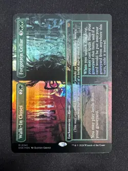Walk-In Closet / Forgotten Cellar (BORDERLESS FOIL) - Duskmourn (Magic/MTG) - Image 1