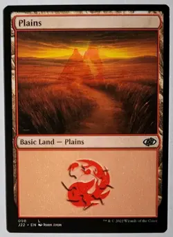 MTG Misprint Plains/ Mountain Double Print Jumpstart 2022 Magic The Gathering - Image 1