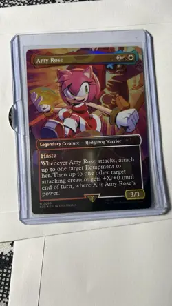 IN HAND - Amy Rose ✨RAINBOW FOIL✨ Secret Lair x Sonic - NM Magic MTG - Image 1