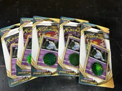 Pokemon Hatenna Darkness Ablaze Blister With Coin (Lot Of 5) - Image 1