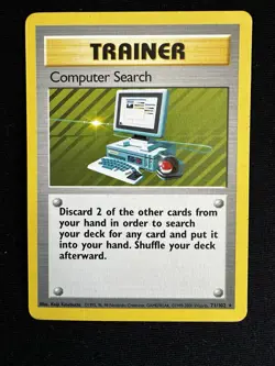 Computer Search Uk 4th Print 1999-2000 Rare 71/102 Pokemon Card WOTC Near Mint - Image 1
