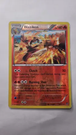 Blaziken 14/111 Rev Reverse Holo XY Furious Fists Pokemon HP - Image 1