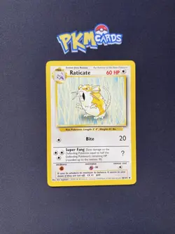 Pokemon TCG Raticate Base Set 40/102 Regular ( 4th Print ) LP. - Image 1