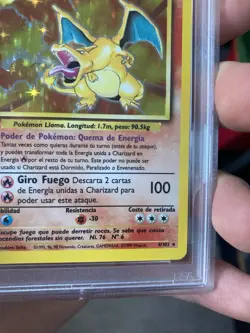 ~ESP~ SPANISH PSA 9 Charizard Base Set 4 Holo Pokemon Card - Image 5