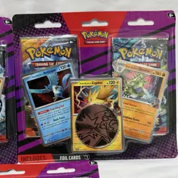 Pokemon TCG Team Rocket Articuno Zapdos Tyranitar Blister 2-Pack LOT OF 3 NEW - Image 3